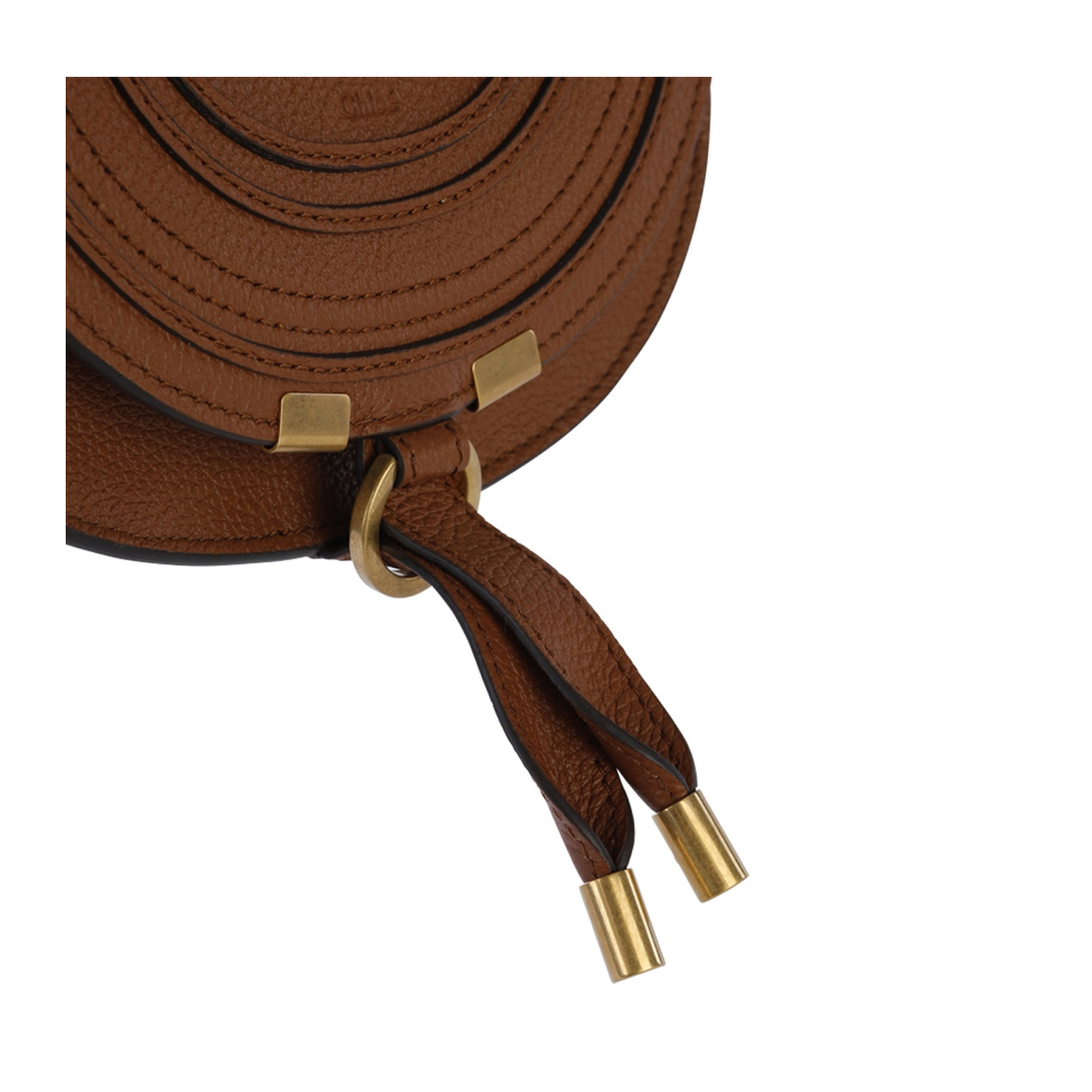 Marcie Small Calfskin Saddle Bag - Luggage