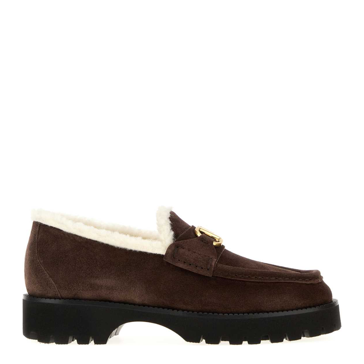 MAYFEYR - Valentino - Brown Suede Vlogo Signature Loafers - 9W2S0NF5KJD2WA