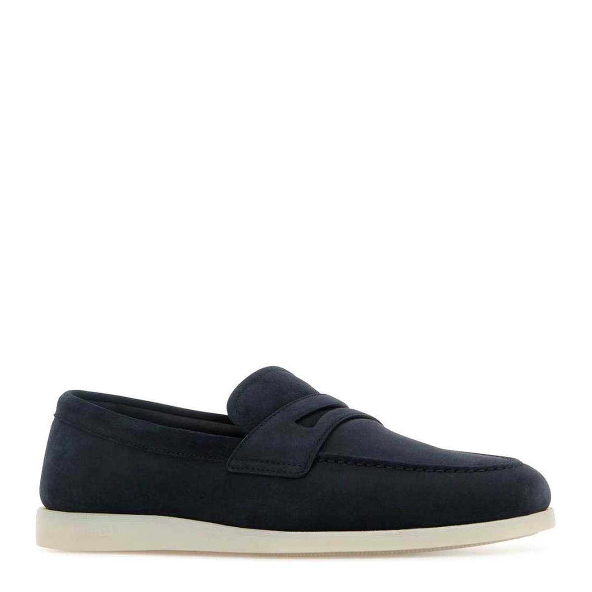 MAYFEYR - Church's - Portsmouth Navy Blue Suede Loafers - EDB149FG000009CAF0ABM