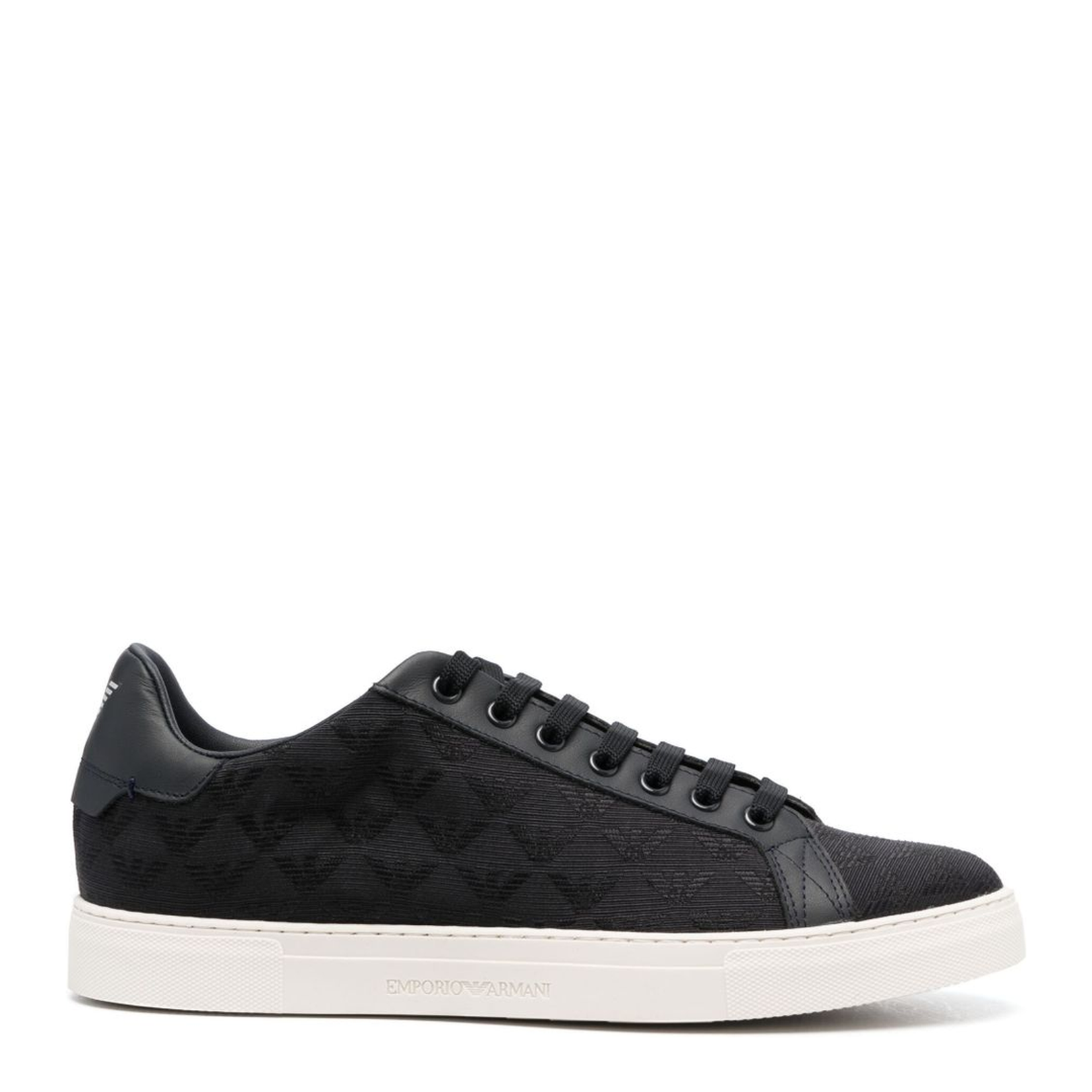 Nylon Sneakers with Jacquard All-Over Eagle