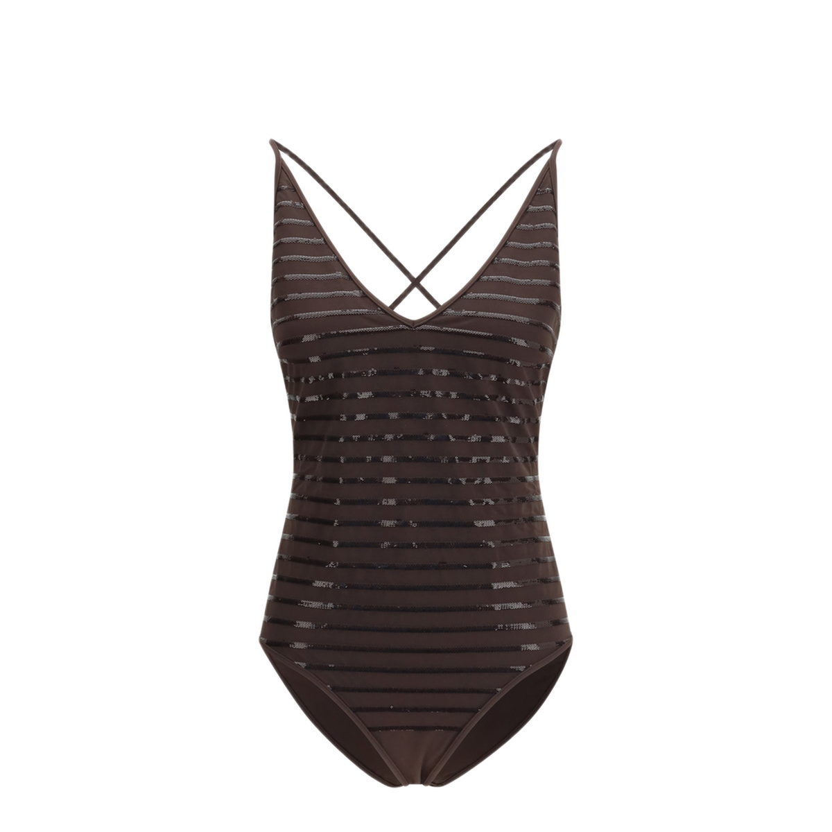 MAYFEYR - Brunello Cucinelli - Shimmering Striped One Piece Swimsuit - MQ965VL179C499
