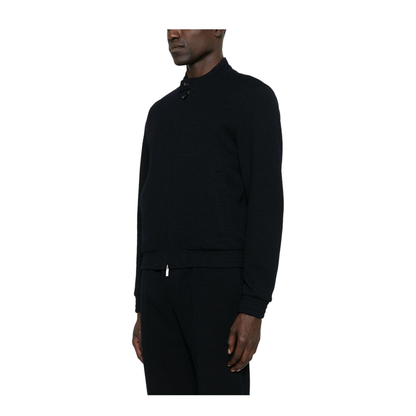 Navy Blue Blouson Jacket