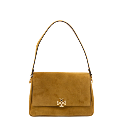 Charlie Suede Shoulder Bag - Toffee