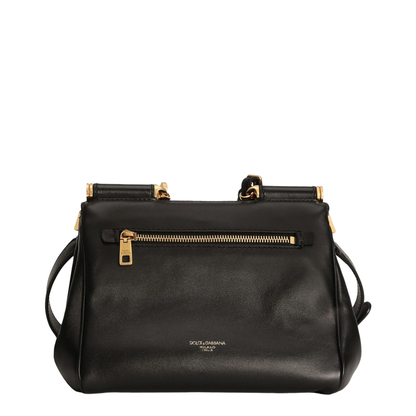 My Sicily handbag in plongé calfskin in Black
