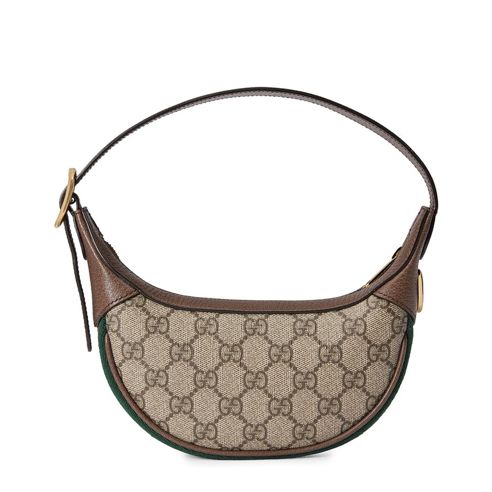 Ophidia Small Canvas Shoulder Bags - Beige