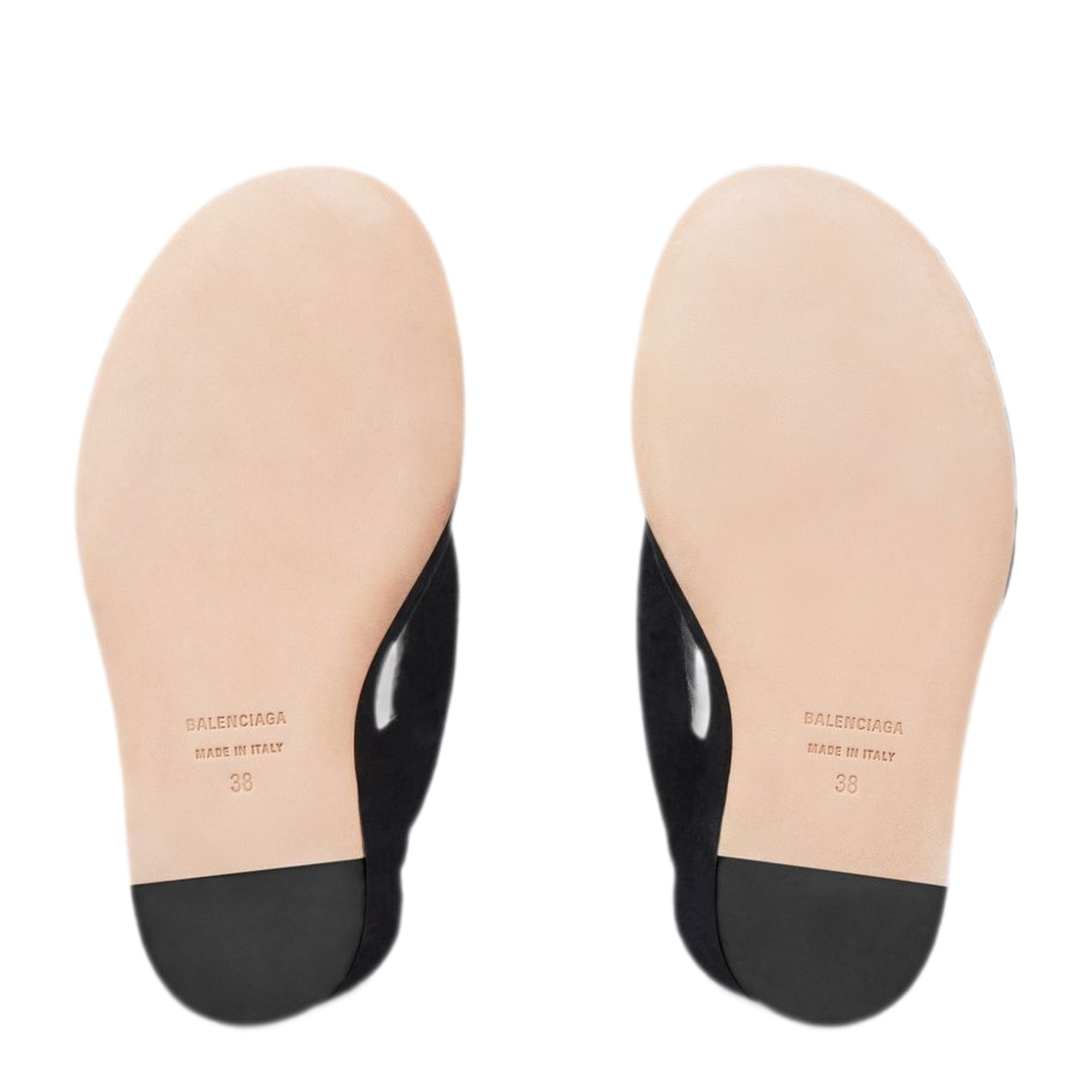 MAYFEYR - Balenciaga - Black Stretch Velvet Thong Sandals - 876727WCDQ01000