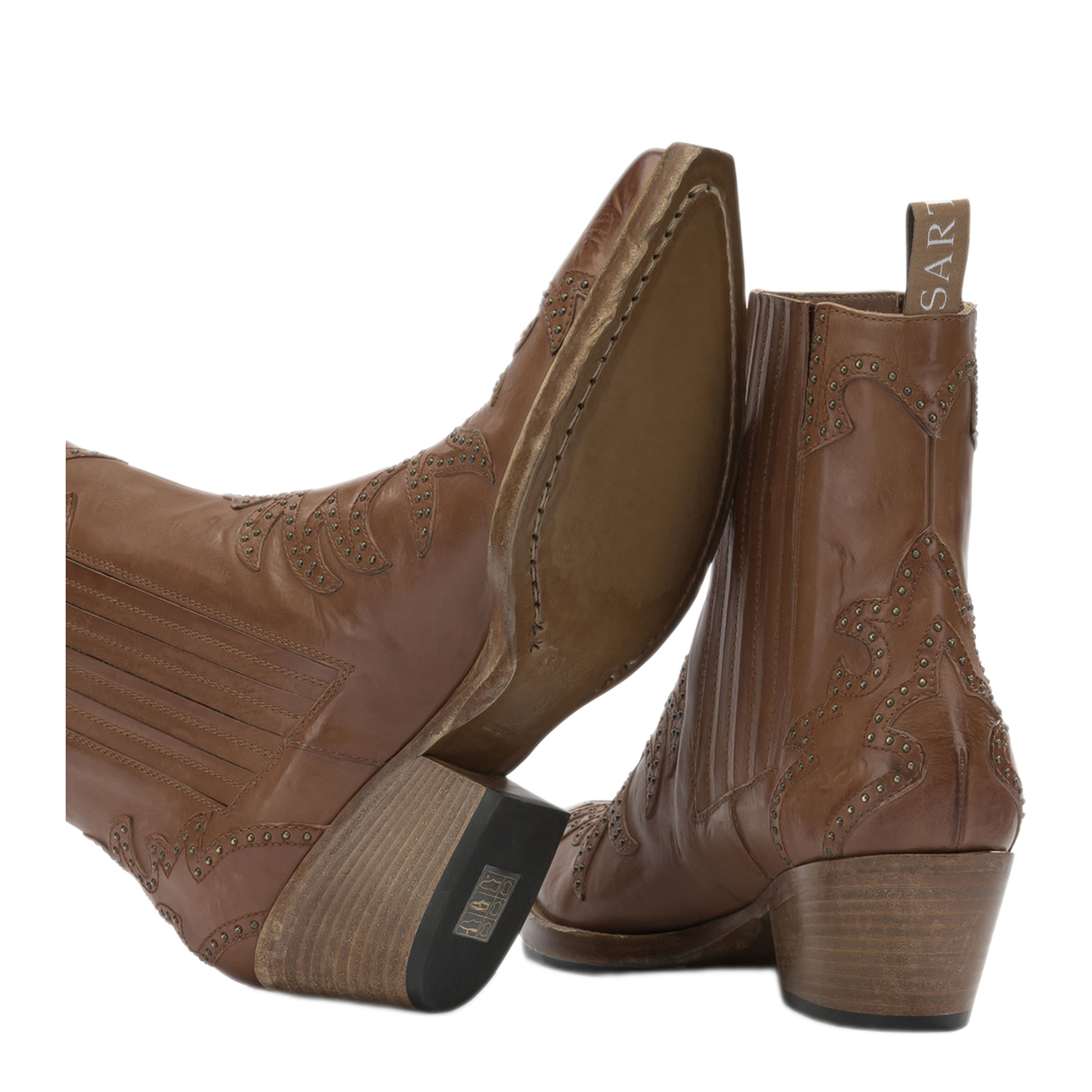 MAYFEYR - Sartore - Leather Cowboy Boots - SR3604TERNERACUOIO