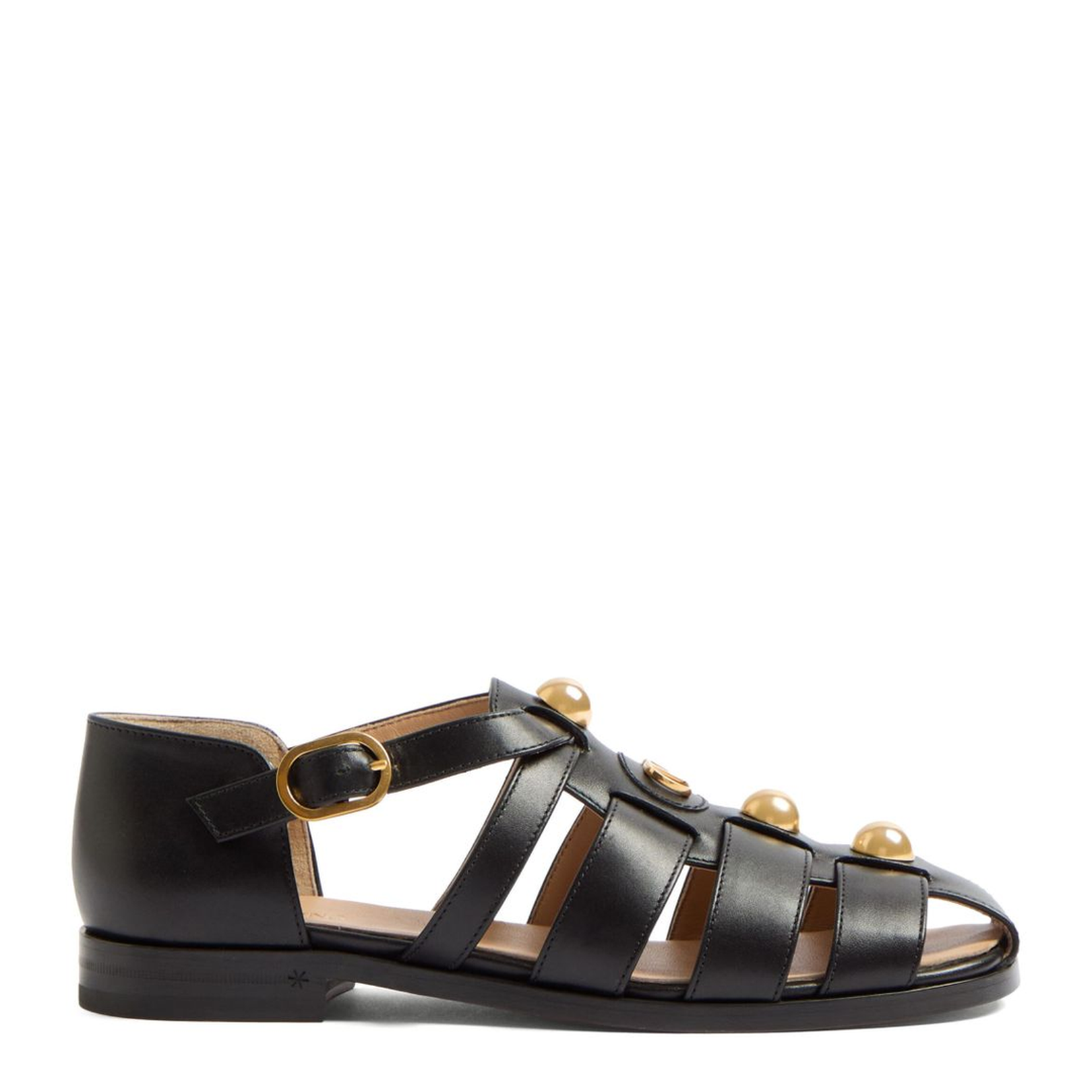 VLogo Signature Leather Sandals
