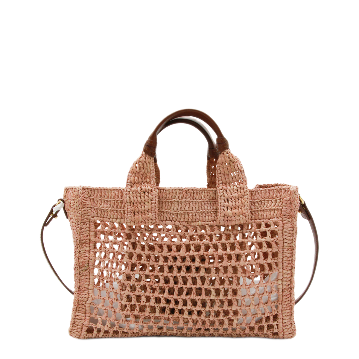 Summer Banana Small Raffia Tote - Summery Beige