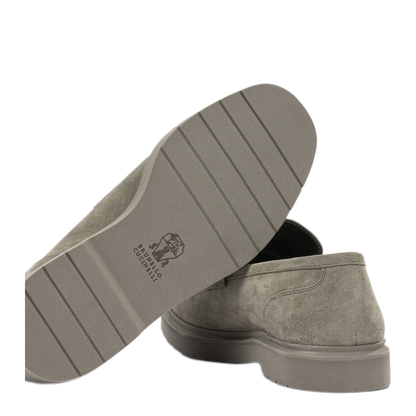 MAYFEYR - Brunello Cucinelli - Suede Loafers With Charm - MZSFG2370C8850X