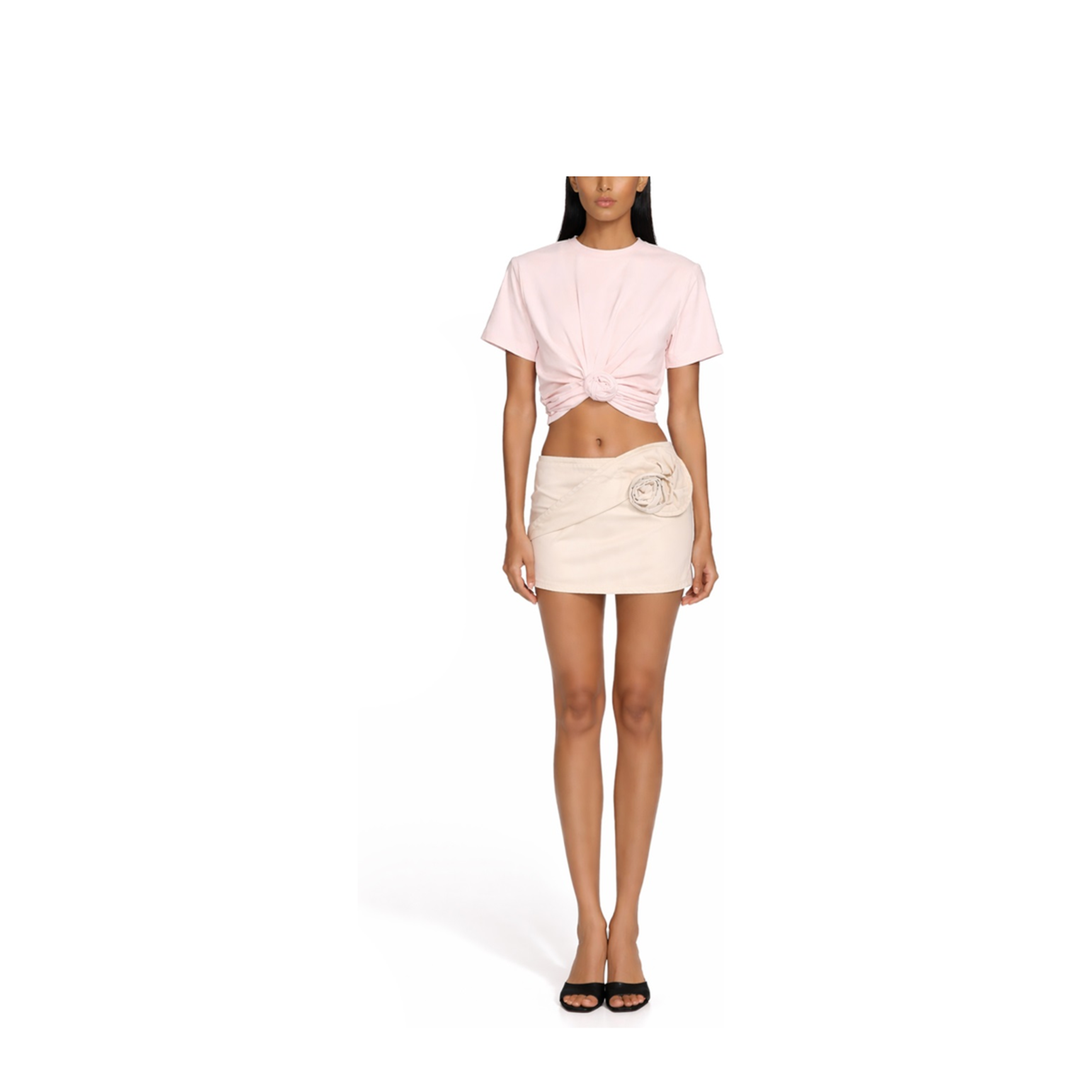 MAYFEYR - Magda Butrym - Denim Miniskirt - 203426BEIGE