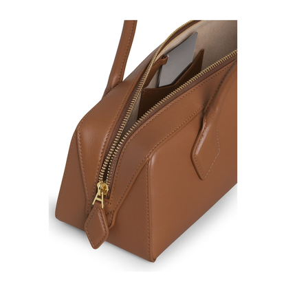 Medium Calfskin Shoulder Bag - Amber