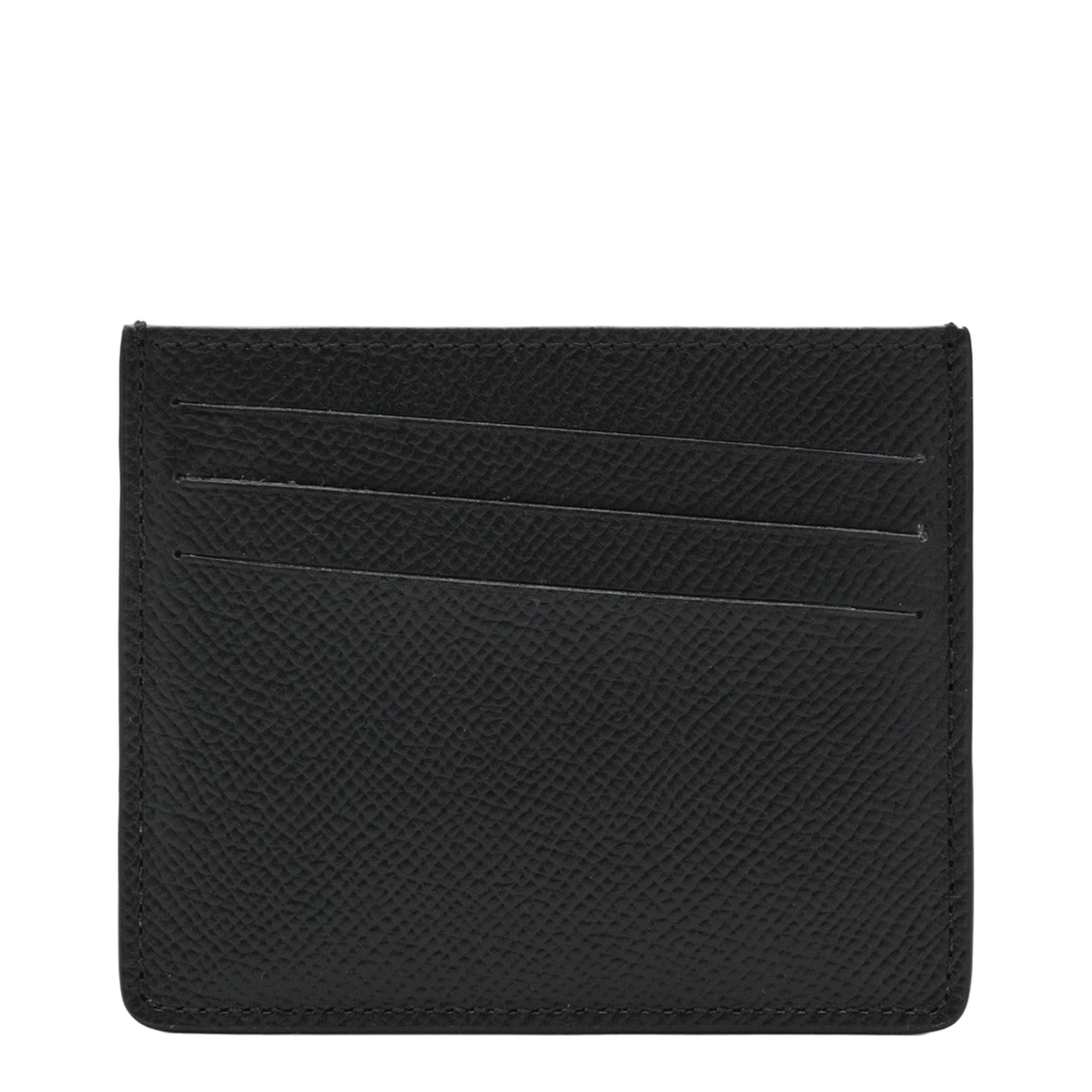 Four Stitches Black Card Holder
