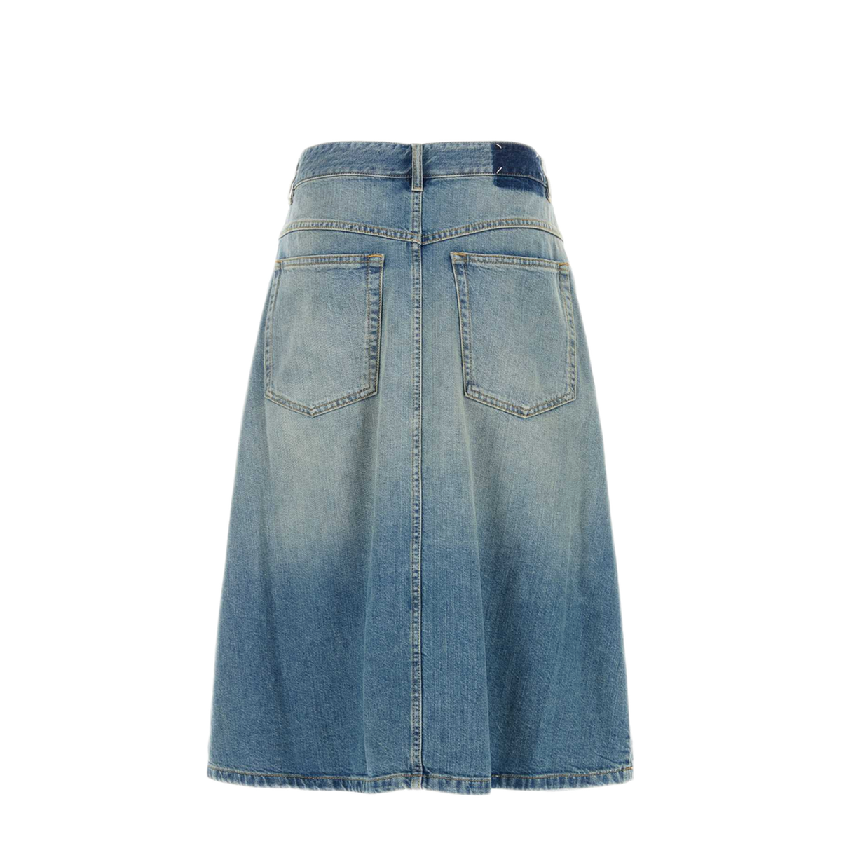 Wrap Denim Skirt