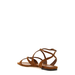 Jimmy Choo ayla flat suede leather sandals