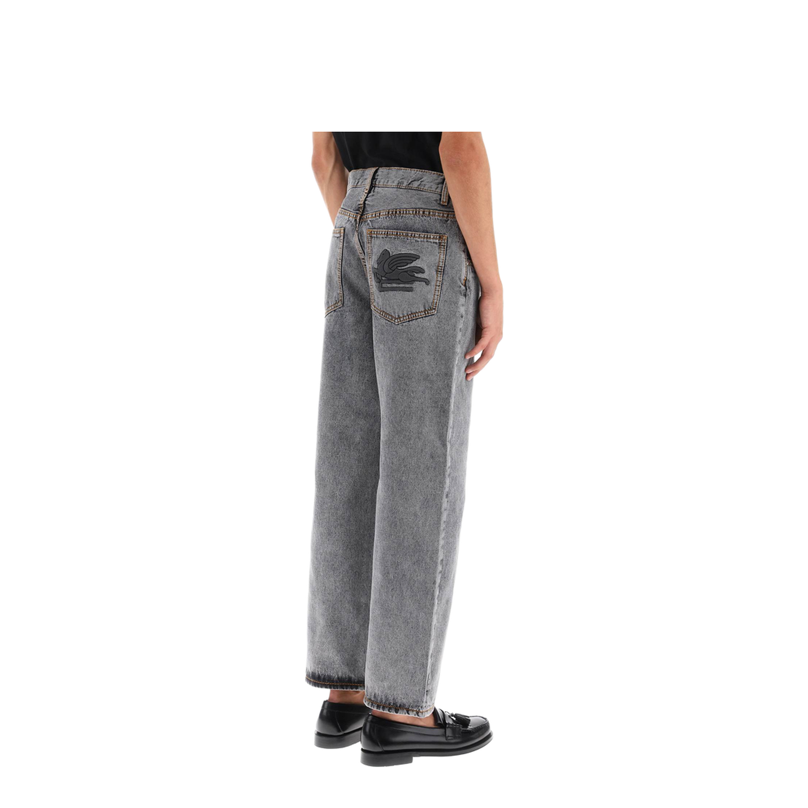 5-Pocket Straight-Leg Jeans