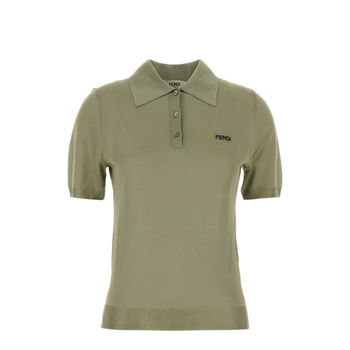 MAYFEYR - Fendi - Shiny Viscose Polo Shirt - FZXE82AW4VF1UKL