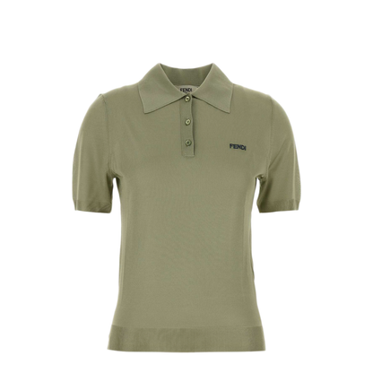 MAYFEYR - Fendi - Shiny Viscose Polo Shirt - FZXE82AW4VF1UKL