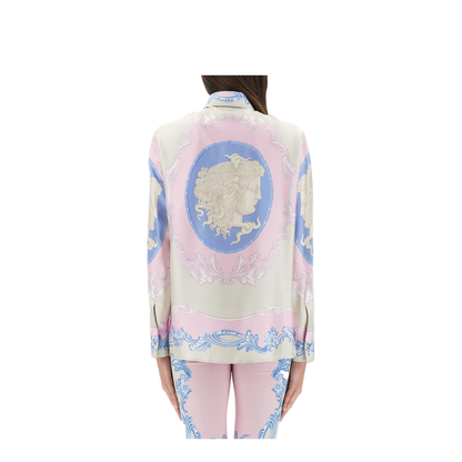 Pink Silk Shirt In Neutral