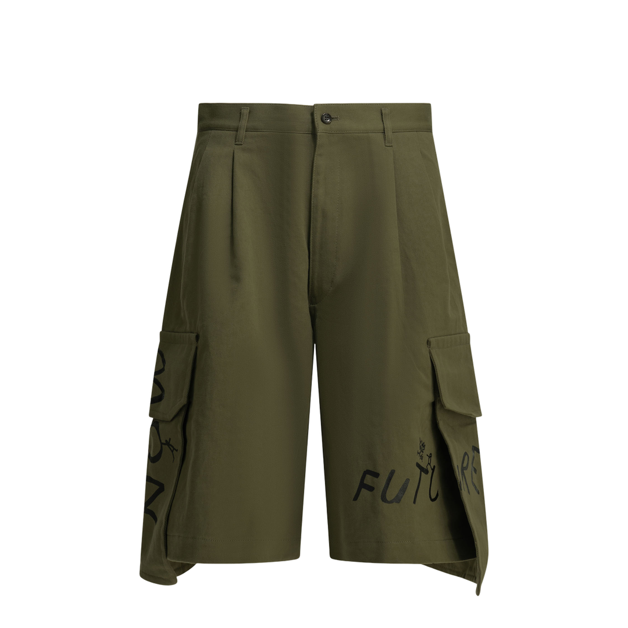 MAYFEYR - Comme Des Garcons - Cargo Shorts With Print - FQ-P504-S262KHAKI