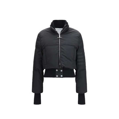 MAYFEYR - Thom Browne - Short Padded Jacket With Front Zip - FOR130YF1095001