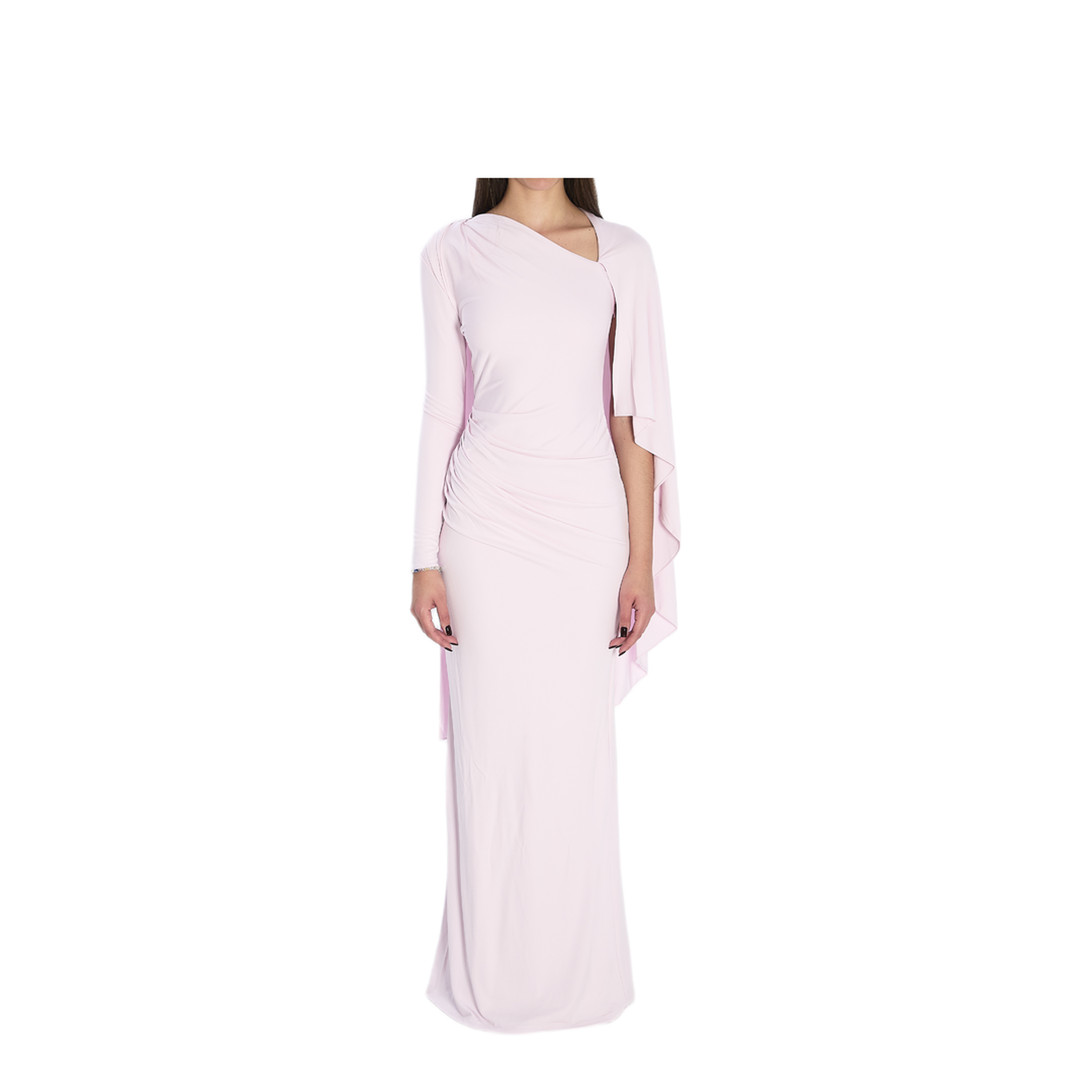 MAYFEYR - Self Portrait - Jersey Drape Midi Dress - RS26505XPINK