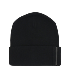 Ribbed Cashmere Knit Beanie With Monili Detail