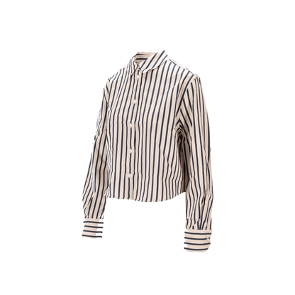 MAYFEYR - Anine Bing - Essie Cropped Shirt Maritime Stripe - A0712065STR13