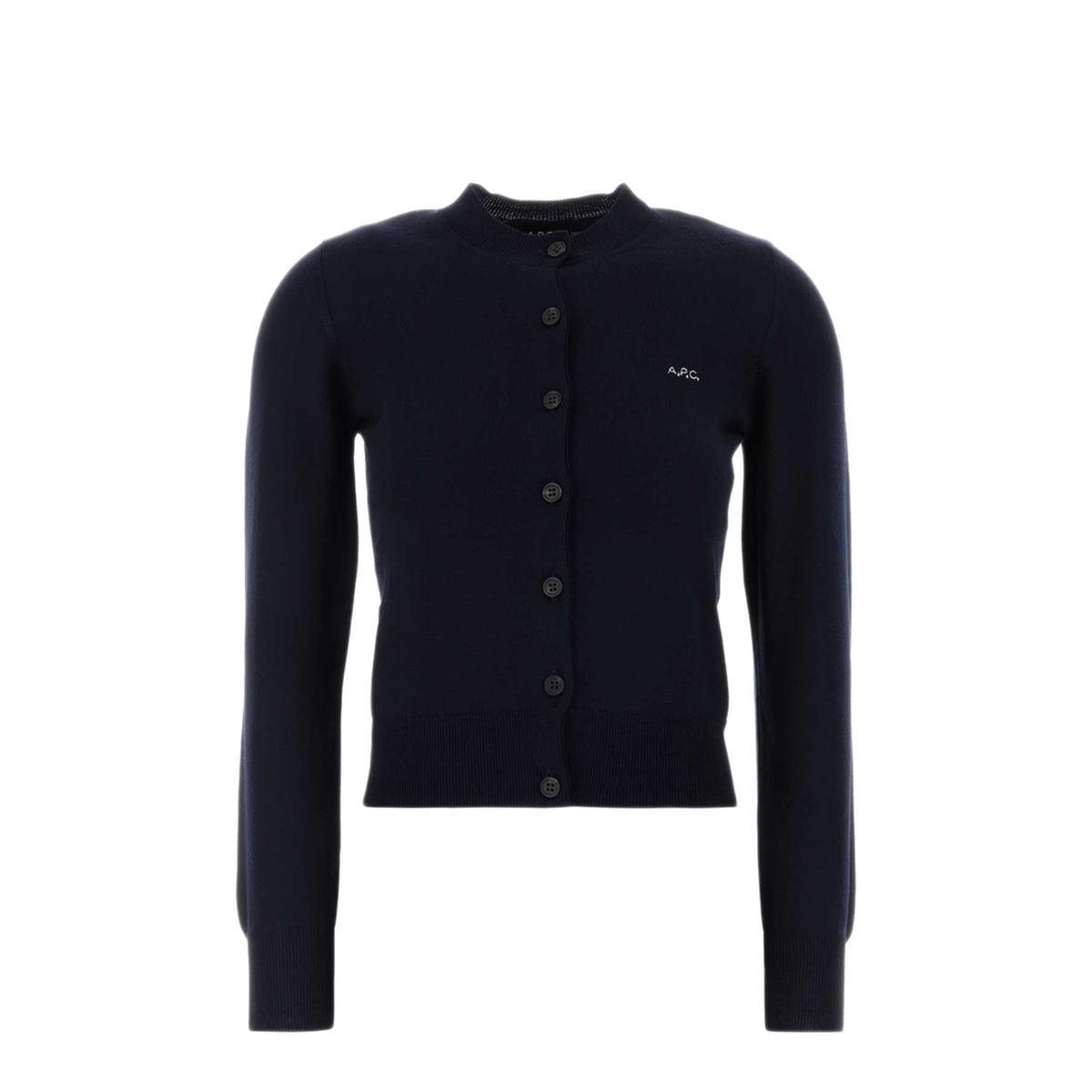 MAYFEYR - A.P.C. - Dark Blue Wool Blend Cardigan - WVBEPF22346IAK