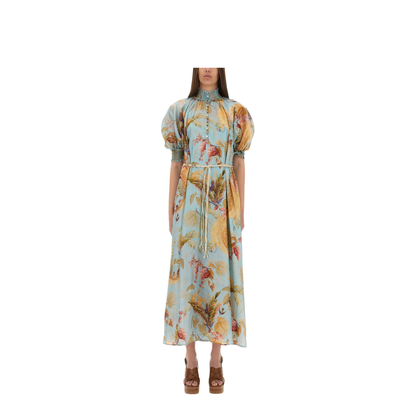 Ascension Printed Silk Dress