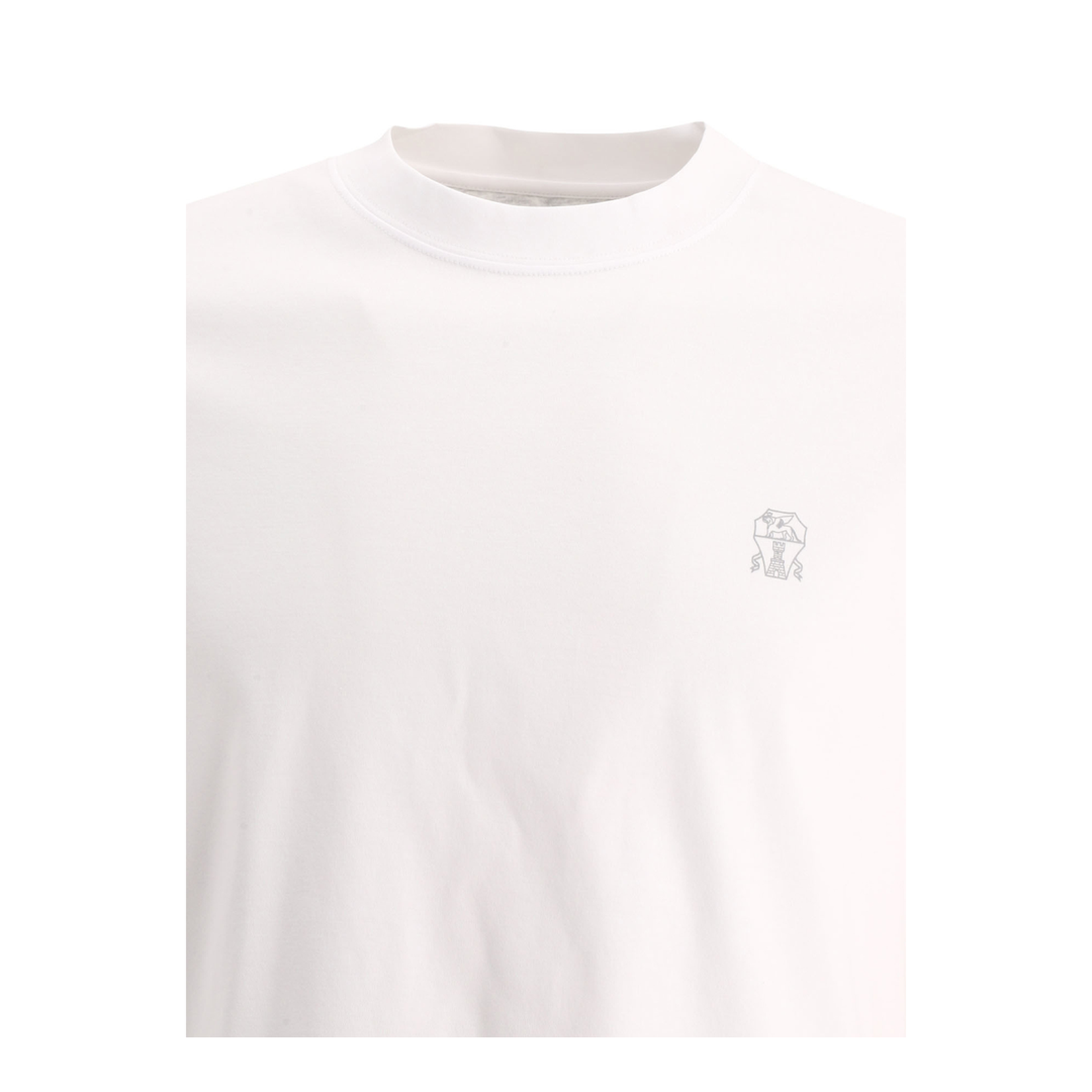 Cotton T-Shirt with Logo Print