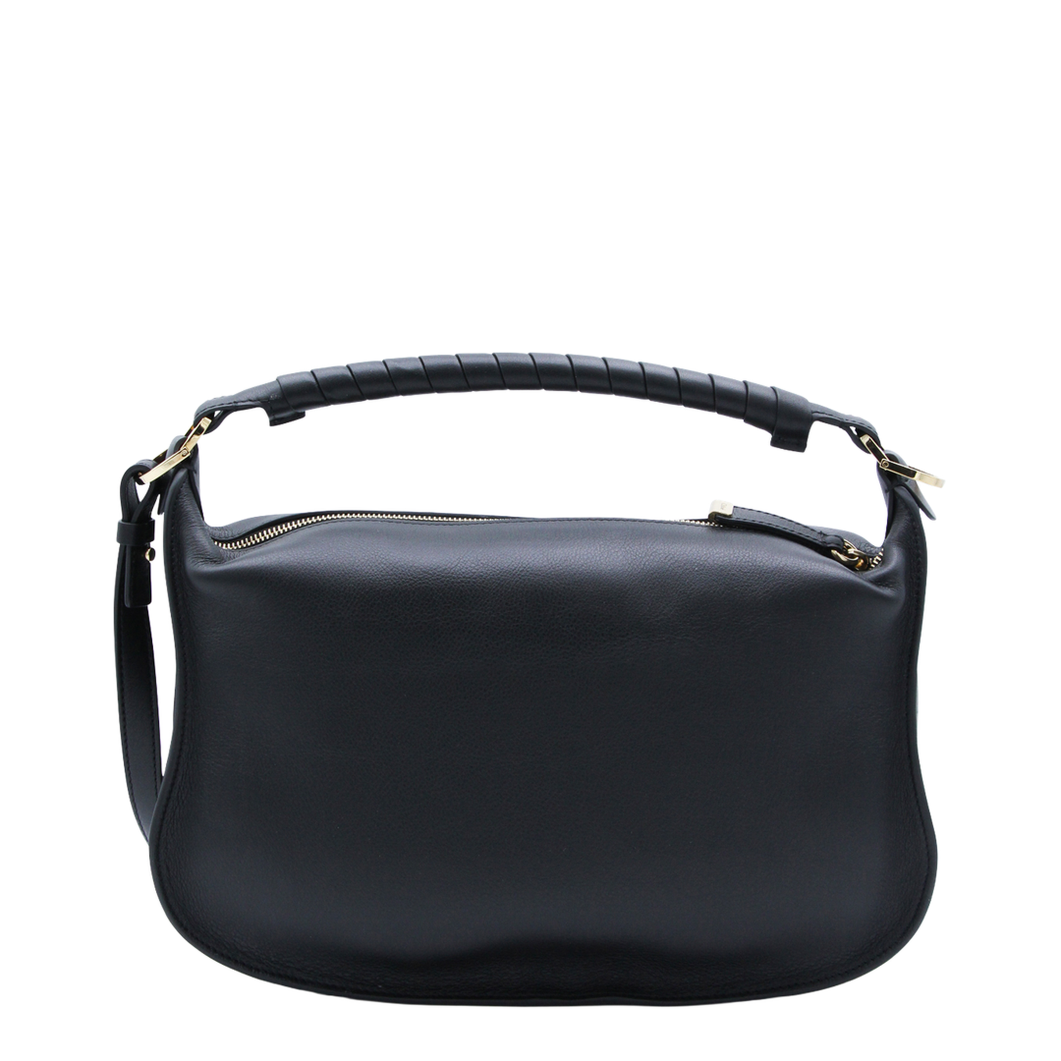 Marcie Small Calfskin Shoulder Bag - Black