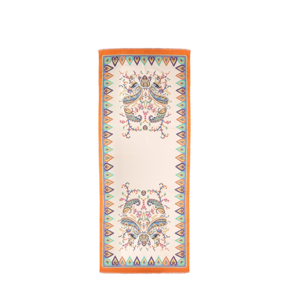 Scarf with Floral Paisley Pattern