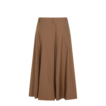 Women's Cotton Skirt Brown