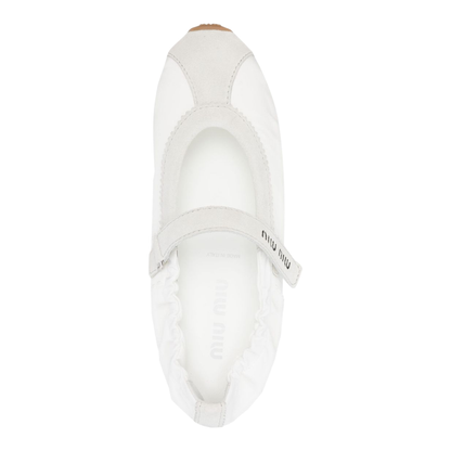 MAYFEYR - Miu Miu - Flat Shoes White - 5F370ED7CF0009