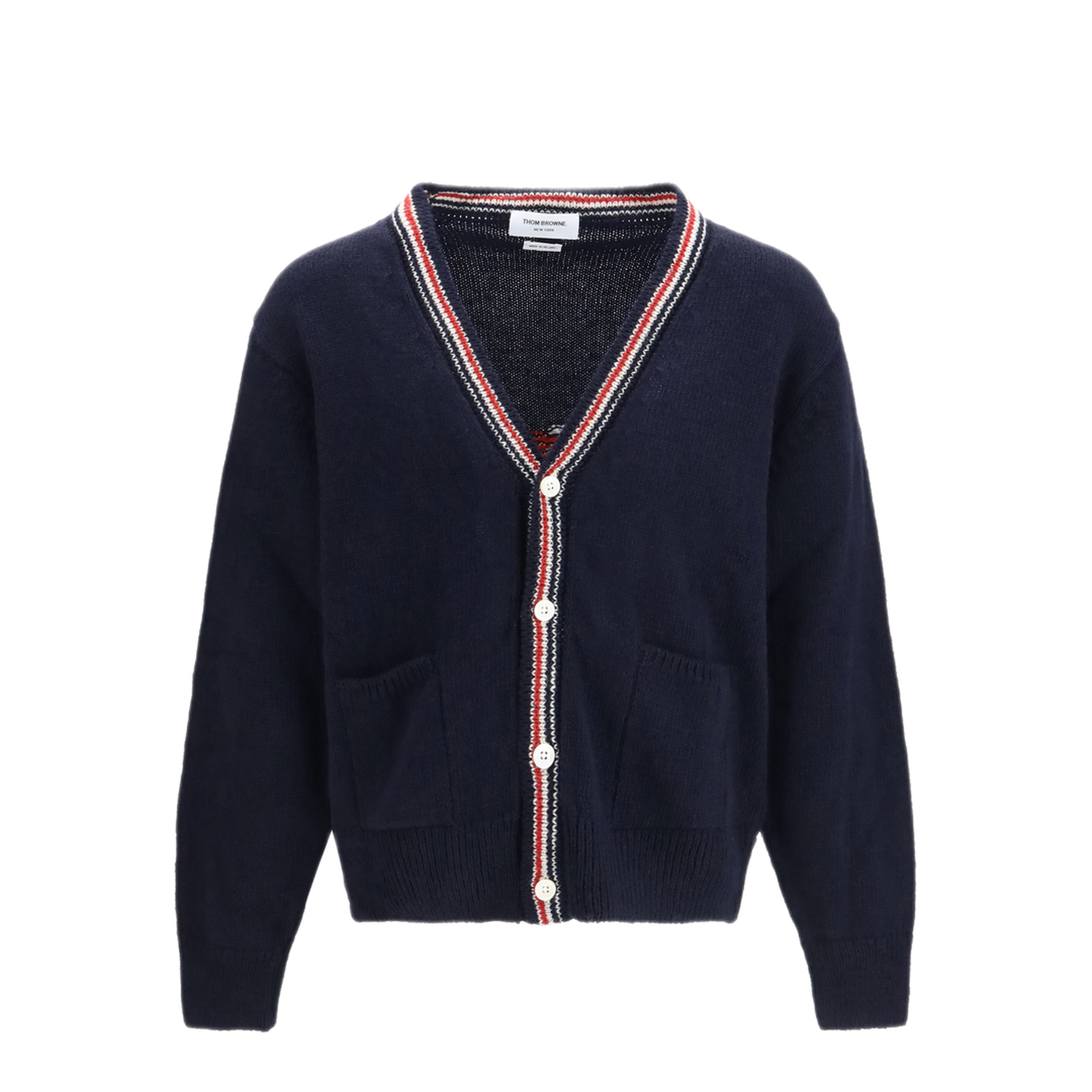 MAYFEYR - Thom Browne - Hector Donegal Yarn Cardigan - MKC647AY1506415