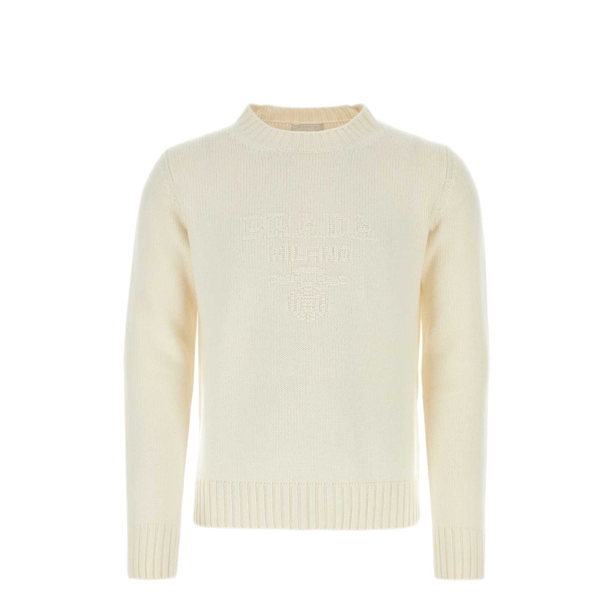 MAYFEYR - Prada - Ivory Wool Blend Sweater - UMB645S23213HIF0009