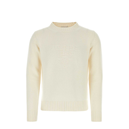 MAYFEYR - Prada - Ivory Wool Blend Sweater - UMB645S23213HIF0009