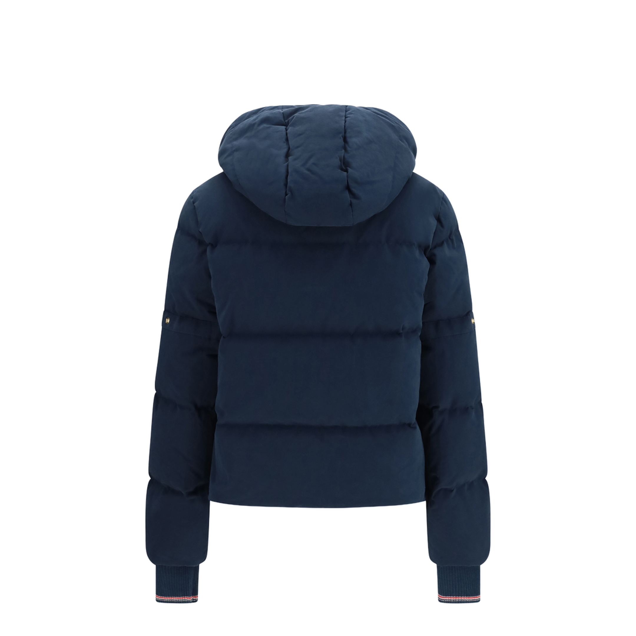 MAYFEYR - Thom Browne - Waxed Technical Puffer Jacket With Hood - FBD074XF0923