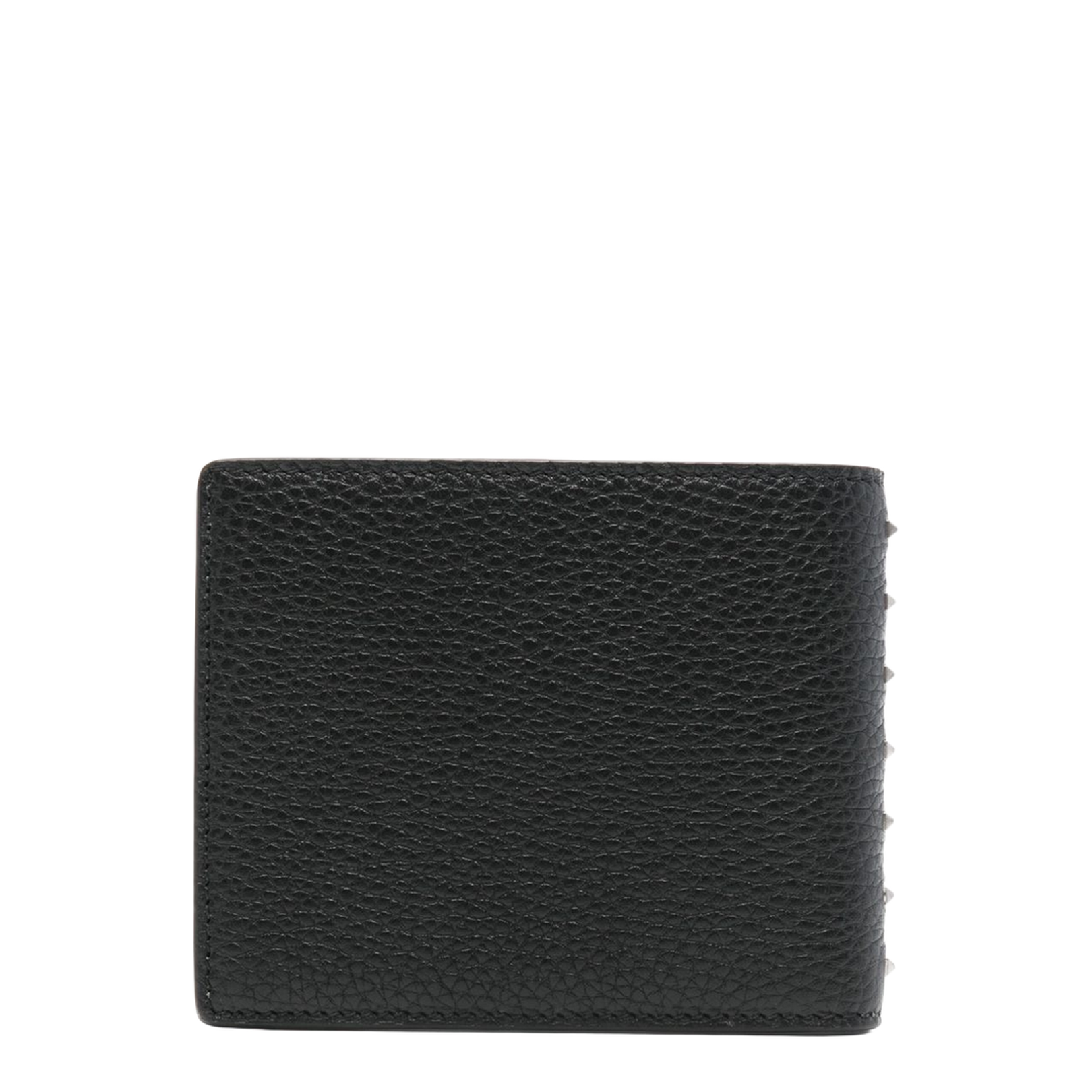 Rockstud Wallet in Grainy Calfskin