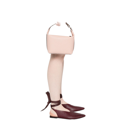 Lilac Leather Luxury Mochi Top Handle Mini Bag