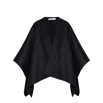 Black Draped Design Cape