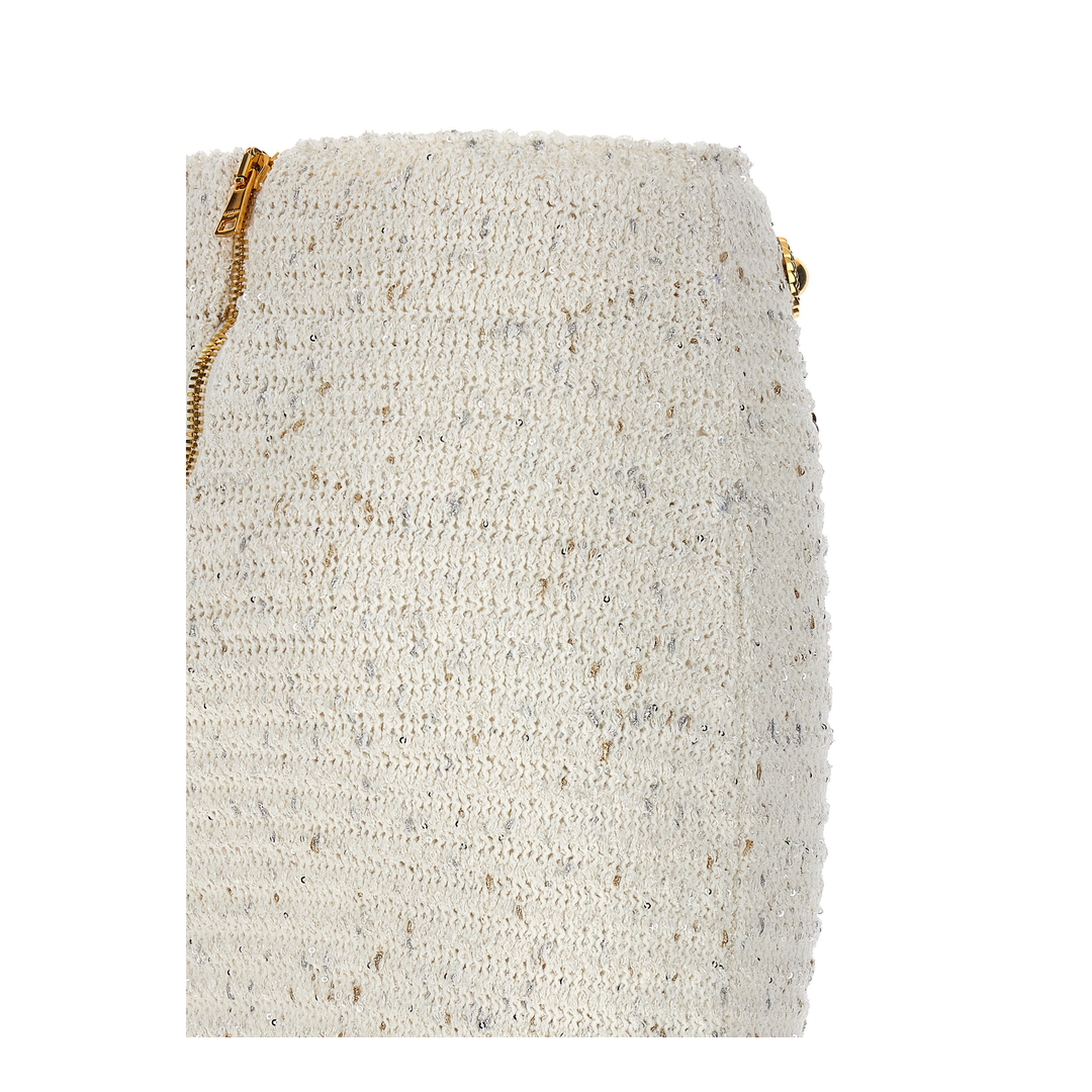 Fringed Tweed Skirt
