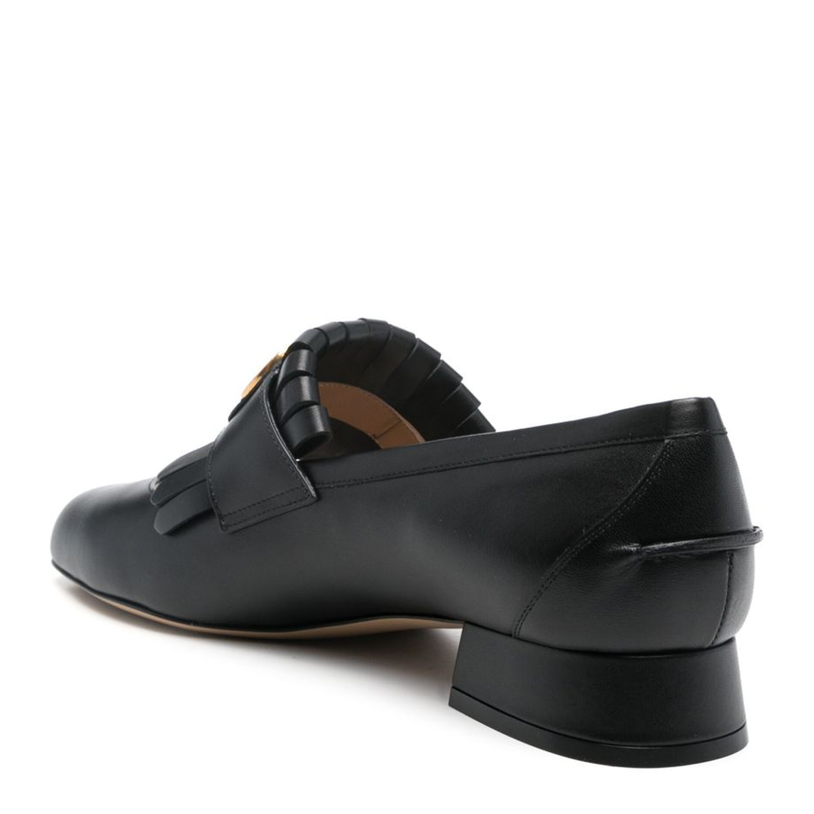 VLogo Signature Leather Loafers