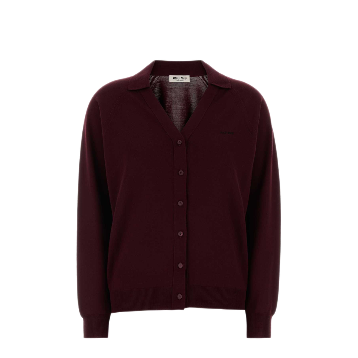 Virgin Wool Cardigan With Collar