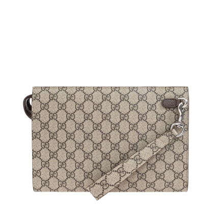 Brown Trim Small Pouch (GG Supreme)