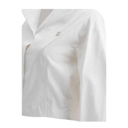 MAYFEYR - Givenchy - Cropped Poplin Shirt - BW61CK15JT100