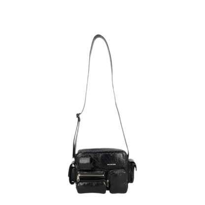 Superbusy Lambskin Camera Bag - Black