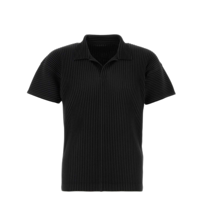 MAYFEYR - Bao Bao Issey Miyake - Basics Black Polyester Polo Shirt - HP68JM53015