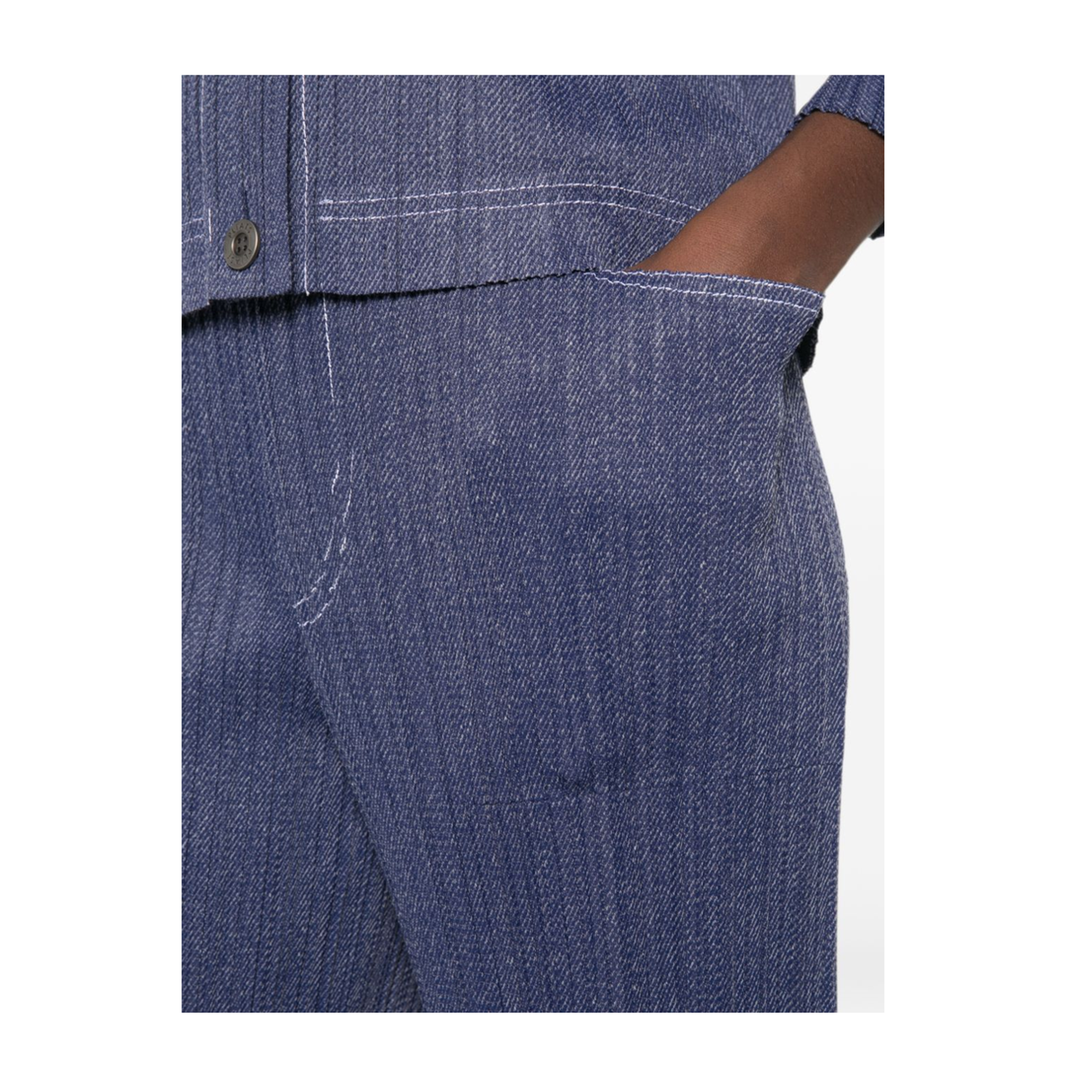 MAYFEYR - Pleats Please - Trousers Navy - PP66JF21375